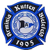 [b]Arminia Kutten[/b]
(Rückenaufnäher, gestickt, Auflage 25 Stück)